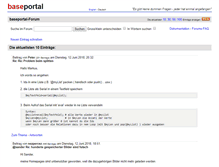 Tablet Screenshot of forum.baseportal.de